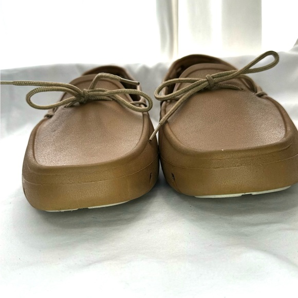 TUCKET Men Classic Loafer Deck Shoes Cognac Vanilla Boat Shoes Slip Resistant - Picture 5 of 10